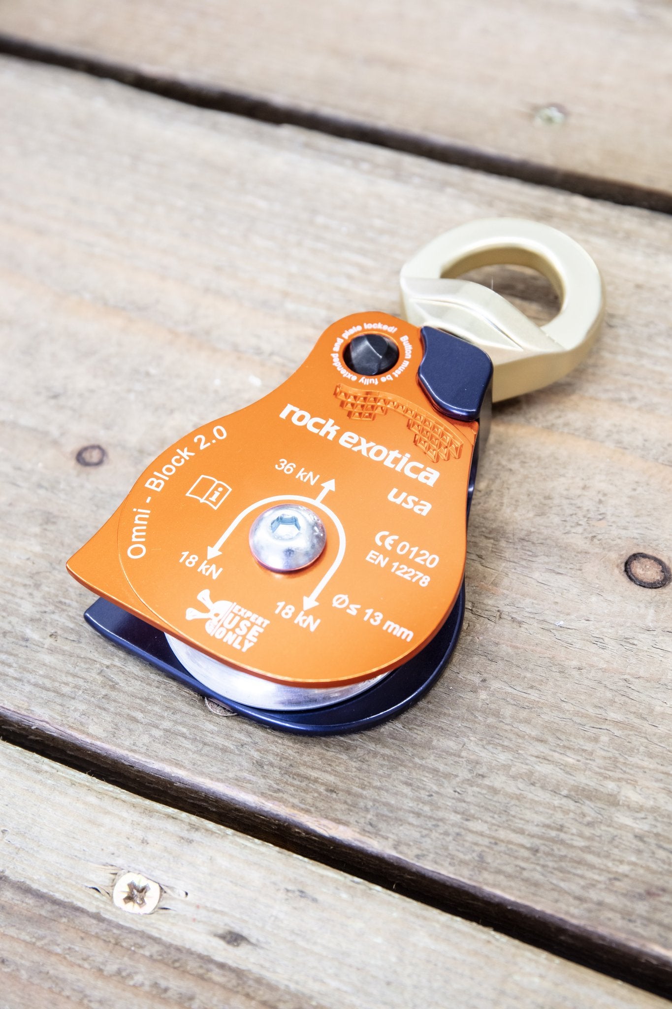 Rope Logic Rockblock Loopie Combo - OMNI BLOCK For Rope Up To 1/2 Inch Diameter