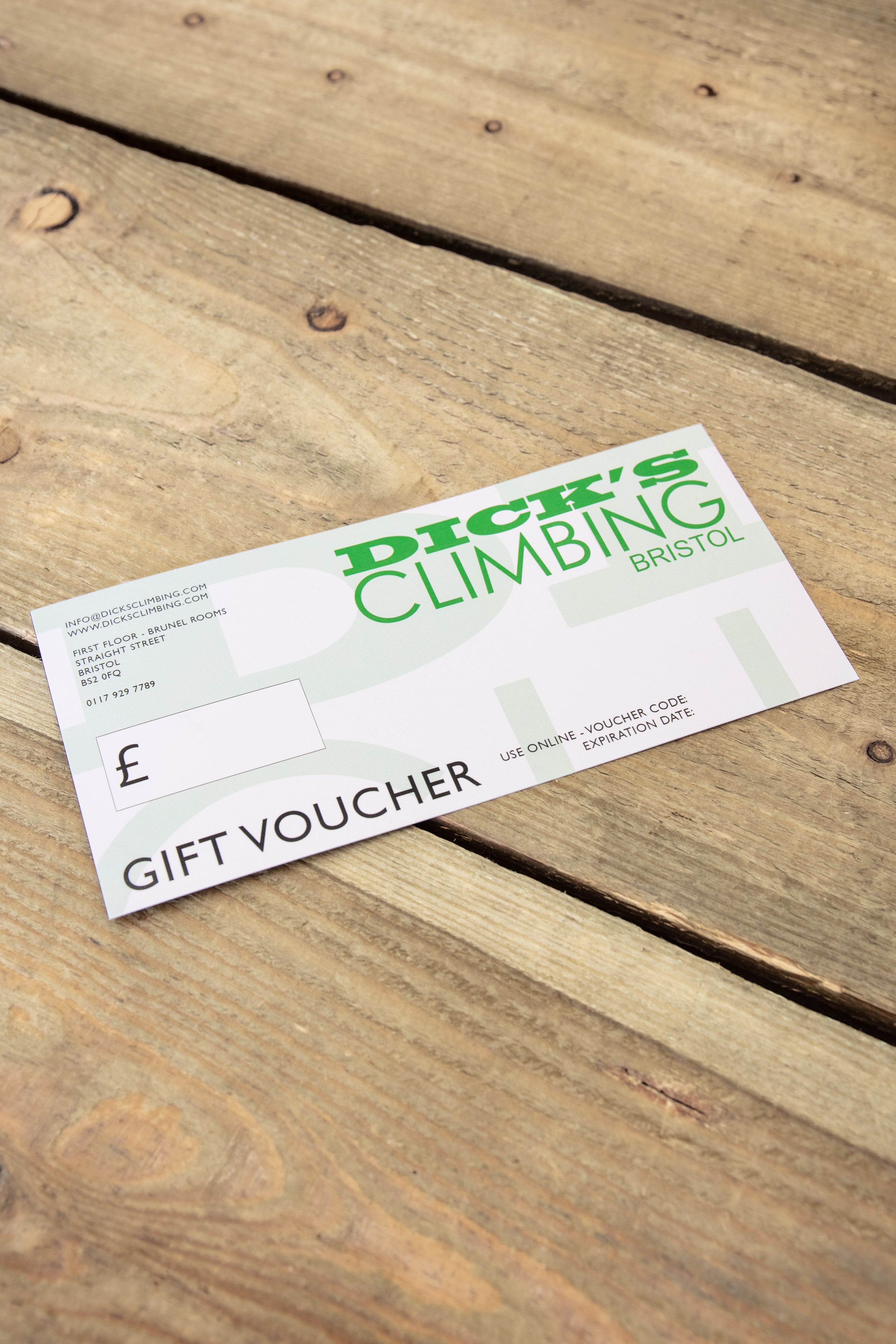 Gift Voucher – Dick's Climbing